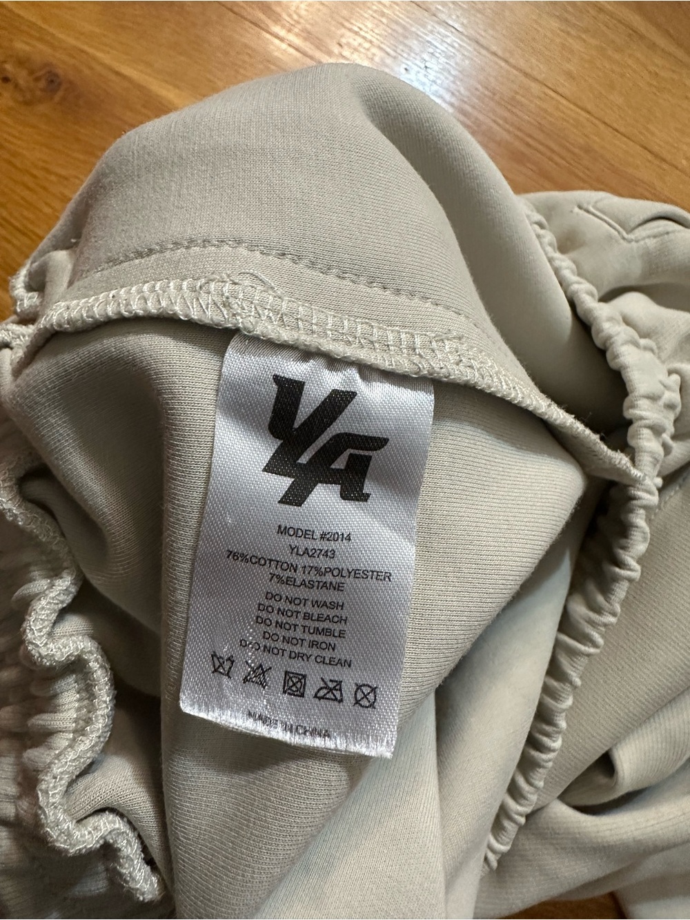 YoungLA Light Gray Men's Jogger Sweatpants - Picture 6 of 9